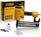 YUGO 16-Gauge Pneumatic Finish Nailer, Adjustable Depth Lightweight Air Nail Gun for Furniture and Cabinets, Doors and Windows, Beading, Decorative Trims T50-S1