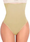 SAYFUT 328 Women Waist Cincher Girdle Tummy Slimmer Sexy Thong Panty Shapewear, Nude, Medium/Large(Waist 25"-30")