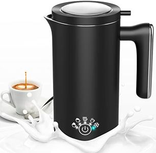 VIYSPNV 500 ML Mousseurs à Lait Électrique 5 en 1 Mousseur a Lait 600W Emulsionneurt Automatique Chauffe Lait Fonctionnement Silencieux pour Café Latte Chocolat Chaud Cappuccino