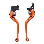 AOW ATTRACTIVE OFFER WORLD Plastic Adjustable Clutch and Brake Lever Set for Ktm Duke 200 (Black)