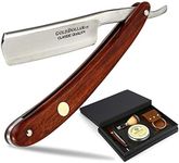 Straight Razor GOLD DOLLAR Wooden Handle Retro Shaving For Men & Barber Shaving Ready Without Stabilizer