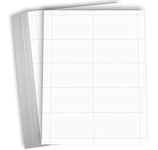 Hamilco Blank Business Cards Card Stock Paper – White Mini Note Index Perforated Cardstock for Printer – Heavy Weight 80 lb 3 1/2 x 2" – 100 Sheets 1000 Cards