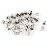 sourcingmap 20pcs Fast Blow Glass Tube Fuse 10A 250V 5mm x 20mm