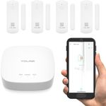 YoLink Smart Home Starter Kit: 4 Door/Window Sensors & Hub Kit, Compatible with Alexa, IFTTT, App for Remote Monitoring, Control and Alerts, Door Still Open (Door Left Open) Alerts