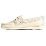 Sperry Women's Authentic Original 2-Eye Boat Shoe, White Perf, 5.5 UK