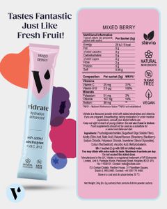 ViDrate Electrolyte Powder – Mixed Berry Hydration Supplement