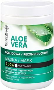 Dr. Sante Mascarilla Capilar Profesional Hidratante De Aloe Vera Y Queratina (Keratina) Con Cerámidas Naturales Pelo - Cabello Dañado Y Seco Natural Sin Parabenos Dr. Sante 1000Ml 1000 ml