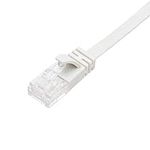 Enterest White Ultra Slim Flat Profile RJ45 Cat 6 Flat Ethernet Cables with High-Speed for Computers/Modem/Smart Televisions/Router/LAN/Printer/MAC/Laptop/Playstation 3/4/Xbox (32.8 Feet)