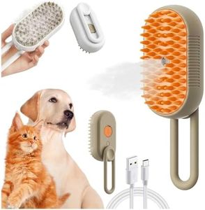 HINNVCL Peigne 3 en 1 pour chats et chiens – Brosse à vapeur et à eau avec massage électrique de toilettage