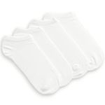 LEALDEALZ White Cotton Ankle Socks For Men And Women - Pack Of 4, Solid, Free Size - Ankle Length