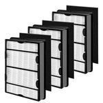 HAPF600 HEPA Filters for Holmes HAP616, HAP633, HAP653, HAP726, HAP756, HAP759, HAP8615, HAP8650, HAP9726 Air Purifier, Replace HAPF600TCS (3 HEPA Filters& 3 Carbon Filters)