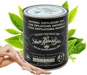 [2021 New Package Design] Sharonelle Soft Wax All Purpose Hair Removal Natural Depilatory Canned Wax for Sensitive Skin Canada-Made Melting Wax in Black color Canned Package (1PC, Tea Tree)