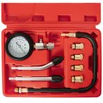 PUNMEW 8pcs Engine Compression Tester Kit Small Engine Compression Tester Engines Compression Tester for Petrol and Gas Automotive Compression Tester