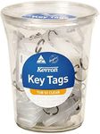 Kevron ID5 Keytags, Clear (Disposable Tub of 50)