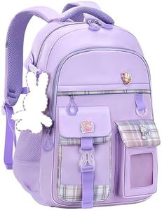 Amythe Mochila Escolar Niña, Mochilas Escolares Adolescentes para Portátil de 15.6", Mochila Colegio Aesthetic Ligera e Impermeable Mochilas Niña 9 10 11 12 13 años para el Colegio y Los Viajes