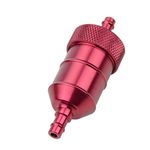 GOOFIT Aluminum Fuel Gas Filter Replacement For Mini Pocket Bike Motorcycle ATV Red