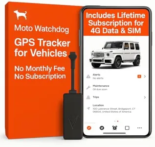 Wired GPS Tracker for Vehicles No Monthly Fee, No Subscription, 4G SIM and Data Included, Business Fleets, Quick Install, Speeding Alerts, Mileage Tracking, Trip History, USA Developed, Moto Watchdog