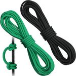 2 Pieces Archery D Loop Rope 10 Feet Archery Bowstring Serving Thread D Loop Rope Release Material Nocking D Loop Rope String (Black and Green)