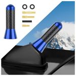 Carbon Fiber Car Antenna with 6PCS Antenna Adapter,Universal Stubby Antenna Car Antenna Replacement for Car Truck SUV,The Most Stylish Car Accessories for Car Decoration (Blue)