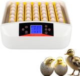 Automatic Egg Incubator – 56 Egg Capacity, Digital Temperature Control, Humidity Sensor, Egg Turner, for Hatching Chicken, Quail, Duck Eggs, with Automatic Egg Turning & Humidity Control