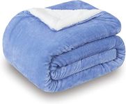 BRANDONN New Born Baby Blankets All Season Fluffy 2 Layered AC Wrapping Sheet Flannel and Sherpa Blanket for Baby Boys and Baby Girls, Toddlers 130 cm x 105 cm, (3-24 Months) (Lightweight)