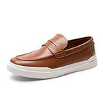 Bruno Marc Men's Loafers & Slip-Ons Shoes | Comfortable Lightweight Men's Casual Dress Shoes | Classic Penny Loafers, Brown-1, 8