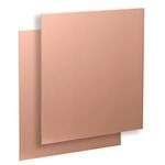 USAMILY Pure Copper Sheet Plate 6" x 6" x 18 Gauge 2pcs, Cu Metal for Industry Supply, DIY Projects, Jewelry, Repairs, Experiments