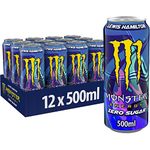 Monster Energy Lewis Hamilton Zero - Caffeinated Energy Drink With A Refreshing Peach-Nectarine Taste - Without Sugar And Without Calories - In Practical Disposable Cans 500Ml (Pack Of 12)