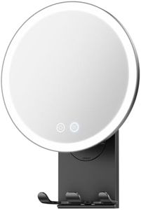 eeuuty Heated Shower Mirror Fogless for Shaving, Suction Cup Shower Mirror