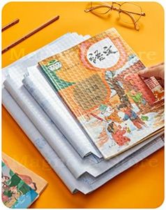 Magnova Store® Transparent Paper Sticker Book Cover Film Clear Matte for Craft 30 Pcs,Waterproof School Textbook Protective Case Cover Can Be Cut Self-Adhesive Book Cover Paper Sticker Book Film
