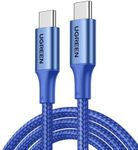 UGREEN USB C to USB C Cable 100W Type C Charger Cable Power Delivery PD Charging Cord for iPhone 16 Pro Max/15, MacBook Pro, iPad Pro, Dell XPS, Chromebook, Pixel 9, Galaxy S24 S23, Switch (2M, Blue)