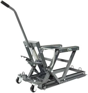 SwitZer 1500lb Hydraulic Motorcycle Motor Bike With 2 Castors Stand Quad Lift ATV Jack Hoist workshop Heavy Duty ATV01 Grey New