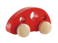 Hape Mini Van Wooden Toddler Toy Vehicle in Red