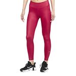 Nike Women's Regular Fit AS W NK ONE DF MV SHNE MR TGT (DD5440-614_Mystic Hibiscus/White