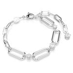 Swarovski Constella bracelet, White, Rhodium plated