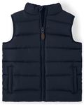 Gymboree Boys and Toddler Zip Up Puffer Vest, Navy Slate, 8