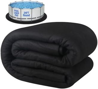 ACTREY 300 G/M² Pool Liner Pad,24 FT Round Pool Pad for Above Ground Swimming Pool|Prevent Puncture|Thick Geotextile Material|Extend Life of Liner|Double Density Puncture Resistant,Outdoor Pool Pads