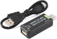 JESSINIE USB to Audio Stereo Sound Card for Raspberry Pi Adapter External Audio Converter for Raspberry Pi 3B 4B 8GB Jetson Nano B01 A02 Onboard Microphone/Speaker Playable/Record