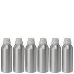 Devinez Multipurpose Anodized Aluminum Empty Bottle, 250ml (Pack of 6) with B Drop Nozzle & Cap with Seal, for Beauty, Essential Oils, Blends, Skin Care, Travel, Toners, Cosmetic & DIY