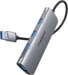 USB Hub, Viagkiki 4 Port USB 3.0 Hub, Aluminum USB 3.0 Port Hub for Laptop/Macbook/PS4/PS5/Mac Pro/mini/iMac/Surface Pro/XPS/Notebook PC/USB Flash Drives/Mobile HDD -Grey