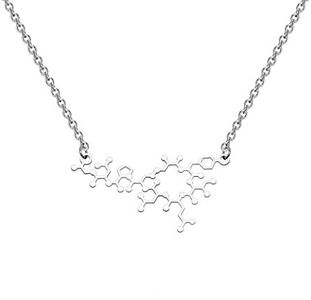 TGBJE Molecule Necklace Oxytocin Pendant Jewelry Chemistry Women Jewelry Love Hormone Gift Science Jewelry (Oxytocin Necklace)