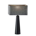 Adesso Lillian Table Lamp, E26 Medium Base, Black