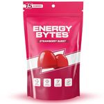 Energy Bytes Caffeine Gummies | 15 Count | Strawberry | Fast, Delicious Boost for Focus & Productivity | Superior to Energy Drinks, Gels, Chews | Vegan, Low Sugar, with Vitamins B12, B3, B6, A & D