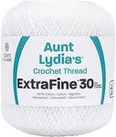 Coats Crochet 180.0201 Extra Fine Crochet Thread, 30, White