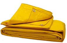 High Visibility Yellow Tarp 3.3 oz, 10'x60'