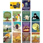 Outus 14 Pcs Literature Poster Literary Genres Bulletin Board Set Educational Elements Posters for Classroom Reading Book Classroom Wall Art Print for Middle High School Classroom Decoration