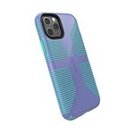 Speck iPhone 11 Pro Case - CandyShell Grip - Protective Ultra Thin Slim Tough Durable Hardshell Anti Scratch No-Slip Cover Compatible with Qi Wireless Charging - Wisteria Purple/Mykonos Blue