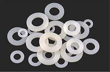 TERF® M16 White Nylon Flat Washer M16 / 16mm ID (Hole) x 30mm OD x 3mm Thickness Flat Nylon Washers - Pack of 10