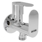 ALTON AXN9430 Brass 2-IN-1 Angle Valve With Wall Flange, Chrome Finish