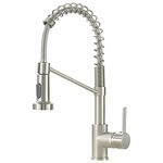 AIMADI Kitchen Faucet - Kitchen Faucet with Pull Down Sprayer, Stainless Steel Single Handle Kitchen Sink Faucet, Brushed Nickel